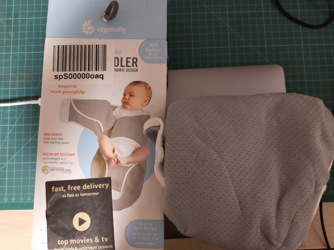 Ergo baby swaddler velcro, Babies & Kids, Babies & Kids Fashion on