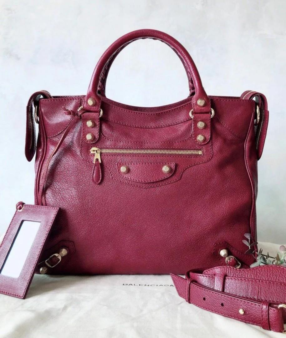 Fast Sale VGC Balenciaga Velo Red Mini Giant GHW sz 33 x 27 x 16.5 cm with longstrap mirror and dustbag Nett Exclude ongkir 2