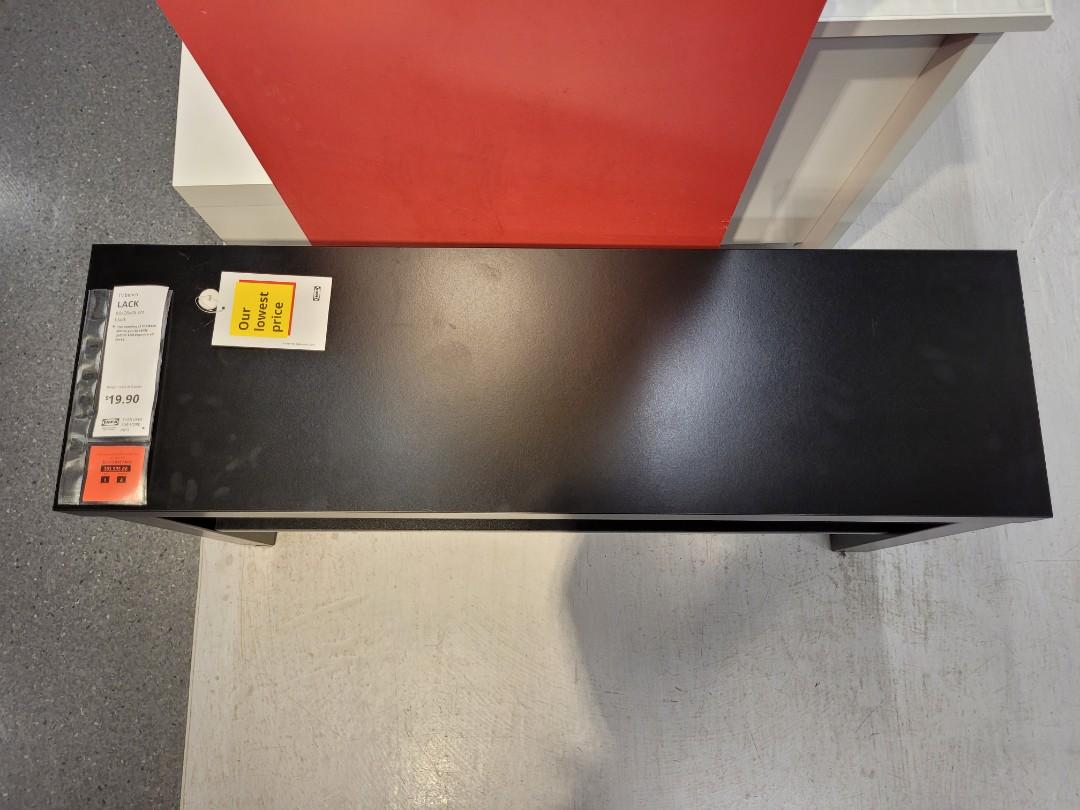 FireSale!! 2 x IKEA Black "Lack" side tables, Furniture & Home Living