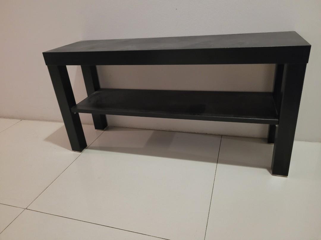 FireSale!! 2 x IKEA Black "Lack" side tables, Furniture & Home Living