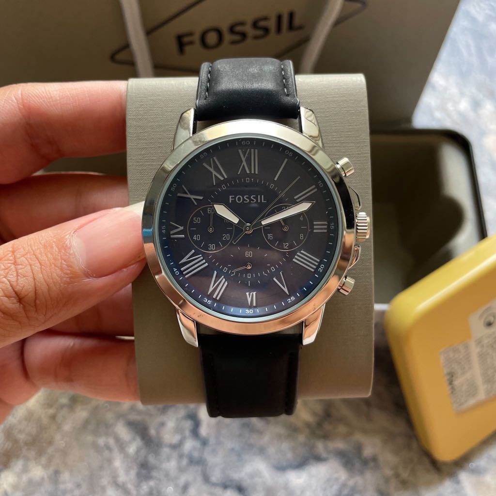 FOSSIL GRANT CHRONOGRAPH WATCH (SUEDE 