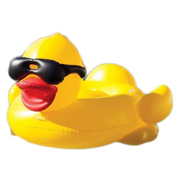 LARGE INFLATABLE DUCK Blow Up Toy Animal Inflate Baby Kids Party Decoration 42cm 
