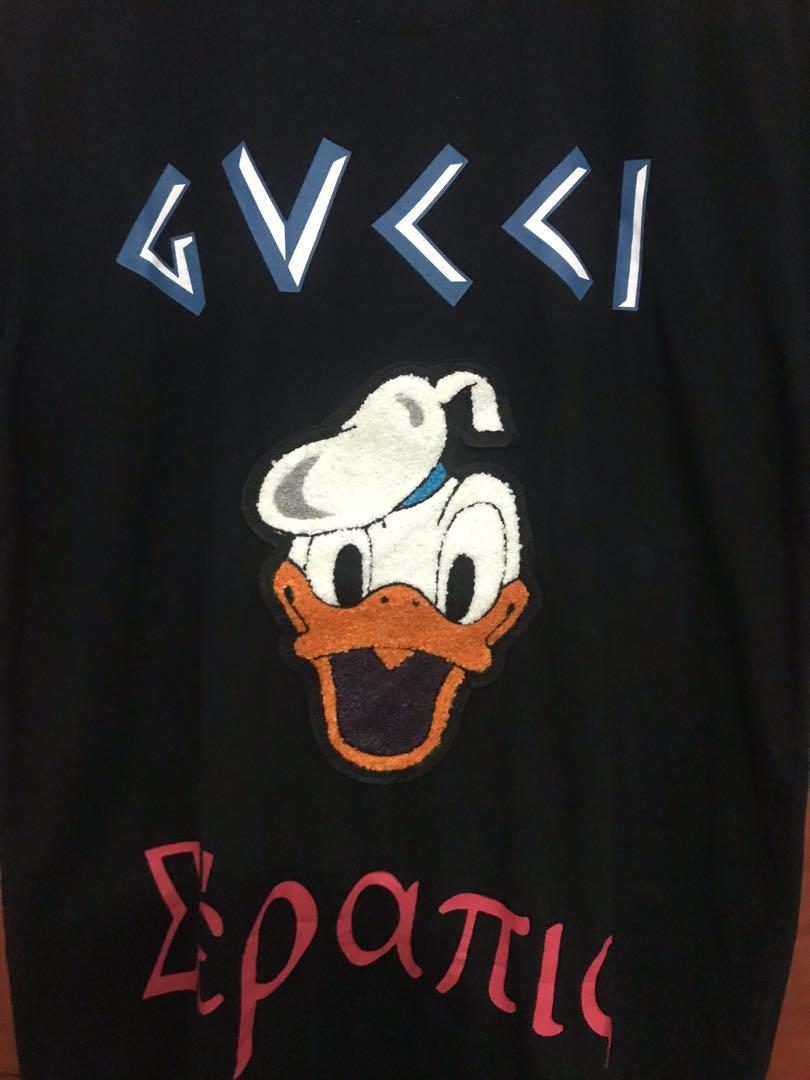 T-shirt Donald Duck Disney x Gucci Grey size M International in Cotton -  31988807