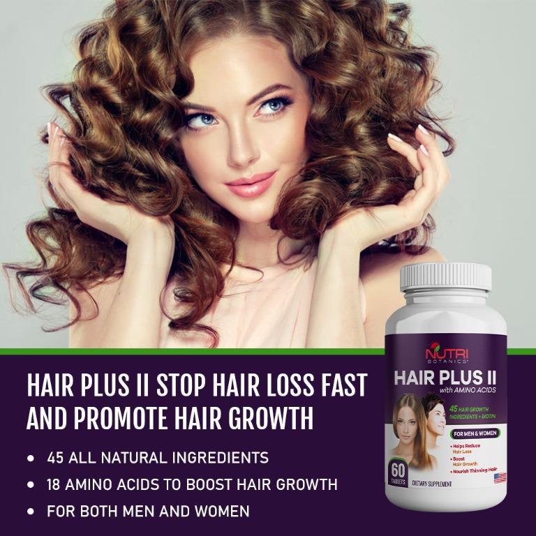Hair Plus II with Amino Acid, Biotin 45 Hair Vitamin Boost Hair