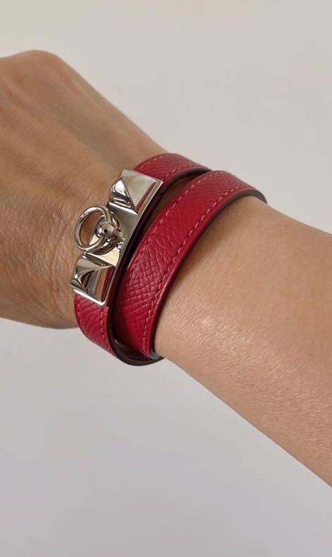 Red hermes bracelet sale