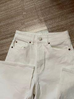 White H&M Wide High Jeans (EU36)
