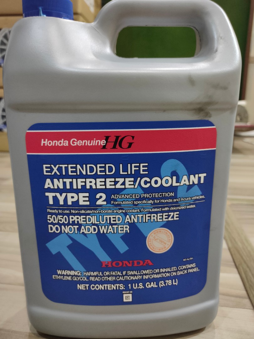 Honda Genuine Extended Life Antifreeze Coolant Type 2, Car Accessories ...