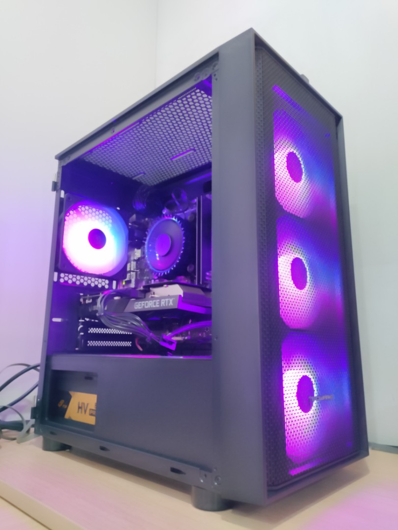 INTEL I3 12100F + RTX 3050 Custom Gaming PC. Upgradeable to RTX 3060 TI OR RTX 3070 TI