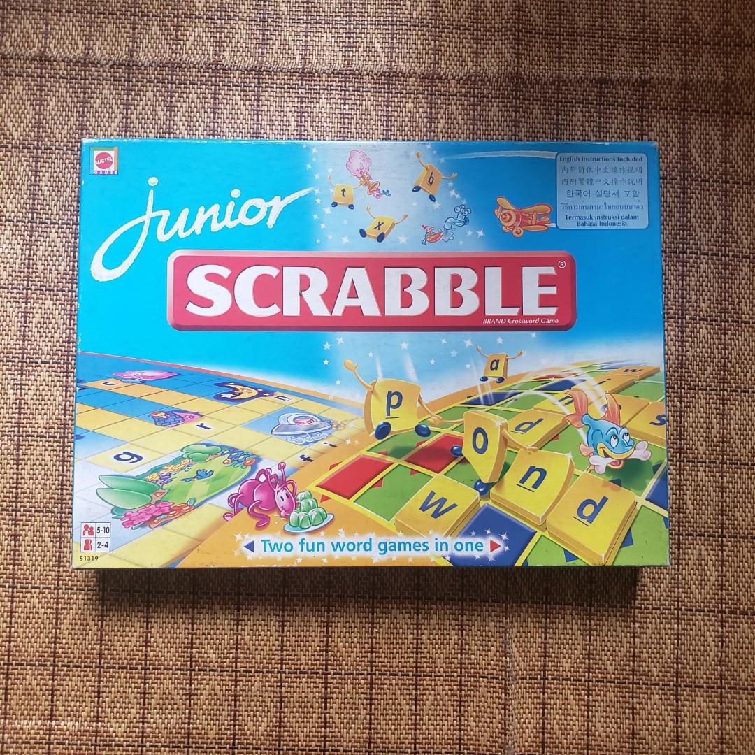 Junior Scrabble, 興趣及遊戲, 玩具 &amp; 遊戲類 - Carousell