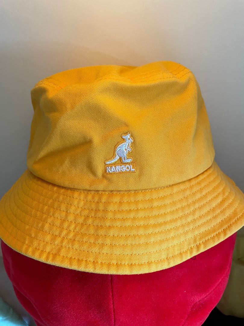 🔥Kangol 漁夫帽/L Size 黃色, 女裝, 手錶 