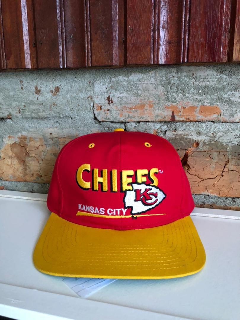 Kansas City Chiefs Hat Snapback Cap Red Vintage 90s NFL Football