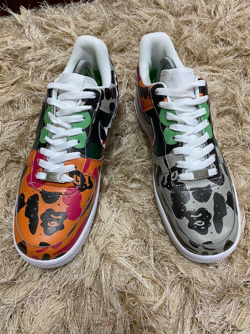 kasut nike air force 1 x bathing ape Men s Fashion Footwear