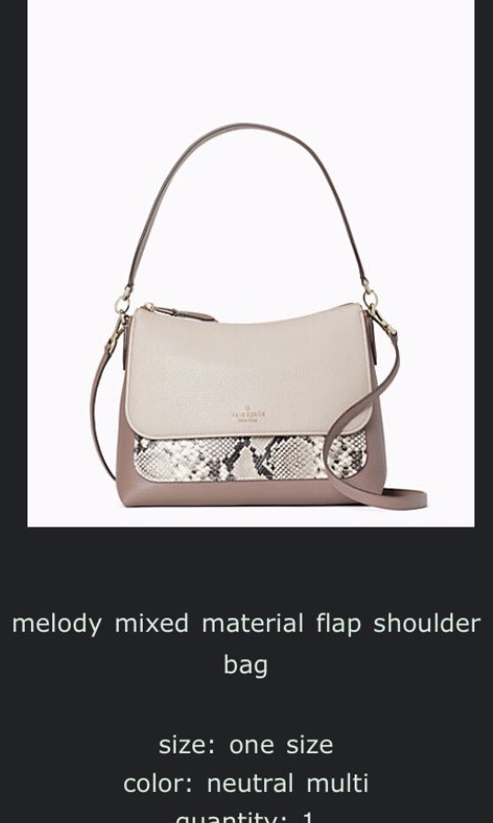 Melody flap sale shoulder bag