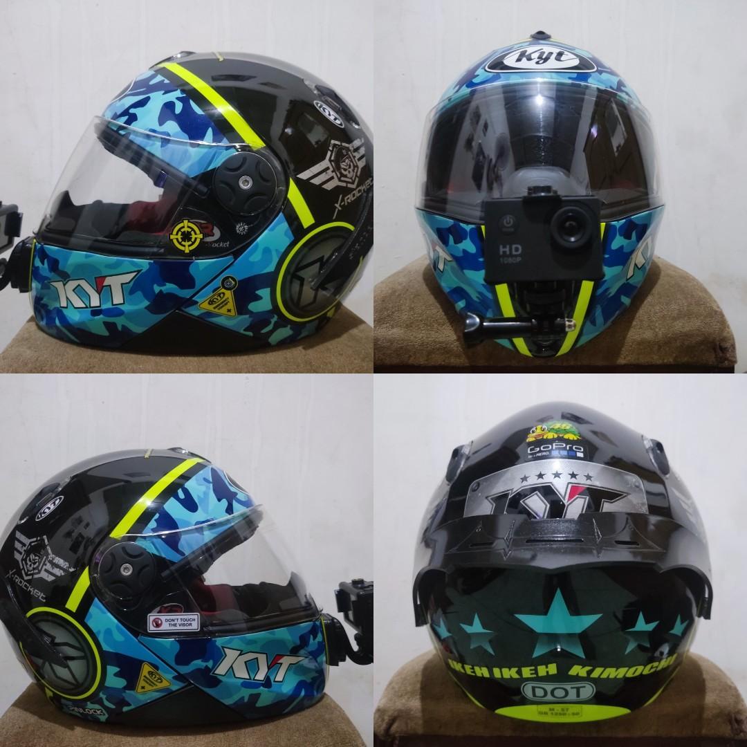 KYT X Rocket Series 3 Black Blue Yellow Flow Motor di Carousell