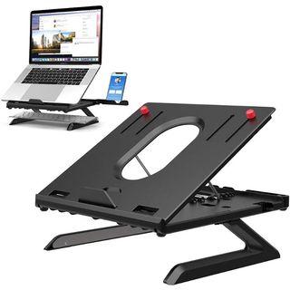 Laptop Stand Adjustable Laptop Computer Stand Multi-Angle Stand Phone Stand Portable COLOR BLACK