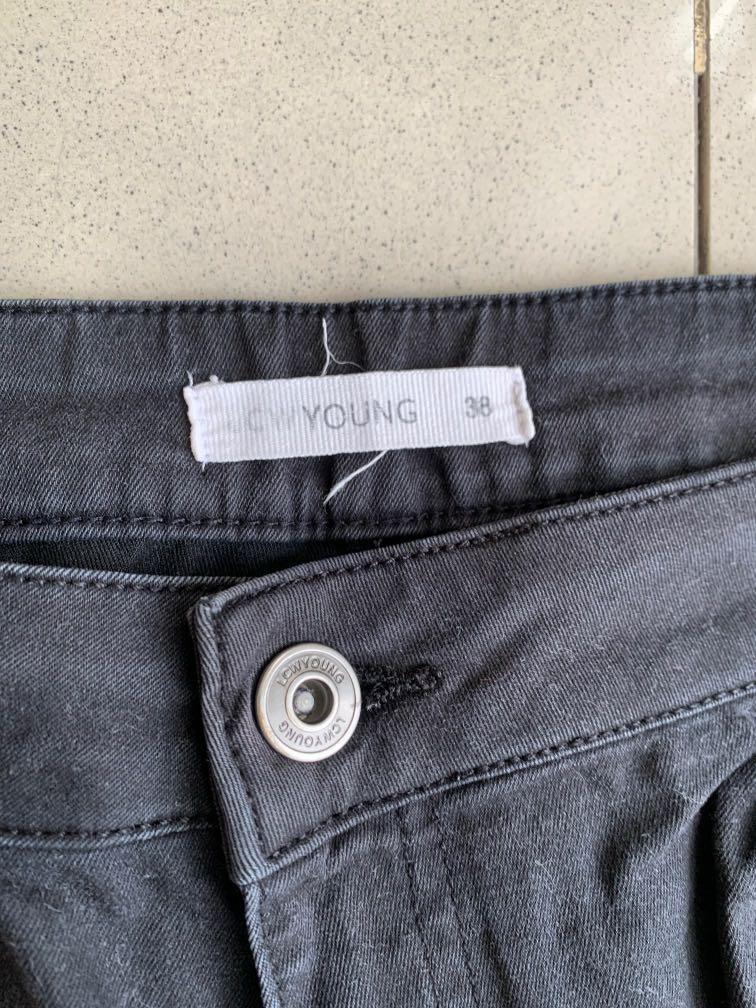 LC Wakiki black jeans size 28, Fesyen 