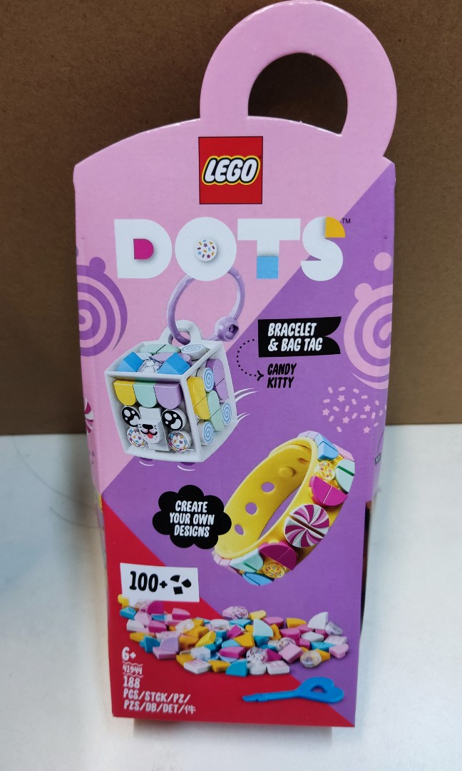 Lego DOTS 41944 Candy kitty Bracelet &Bag Tag, 興趣及遊戲, 玩具 & 遊戲類 Carousell