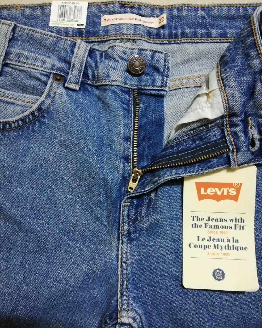 Levi's® 721 Vintage High rise skinny, Women's Fashion, Bottoms, Jeans on  Carousell