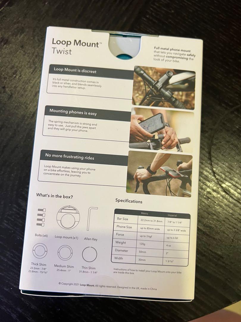 Brompton Loop mount twist bicycle phone holder, Mobile Phones & Gadgets