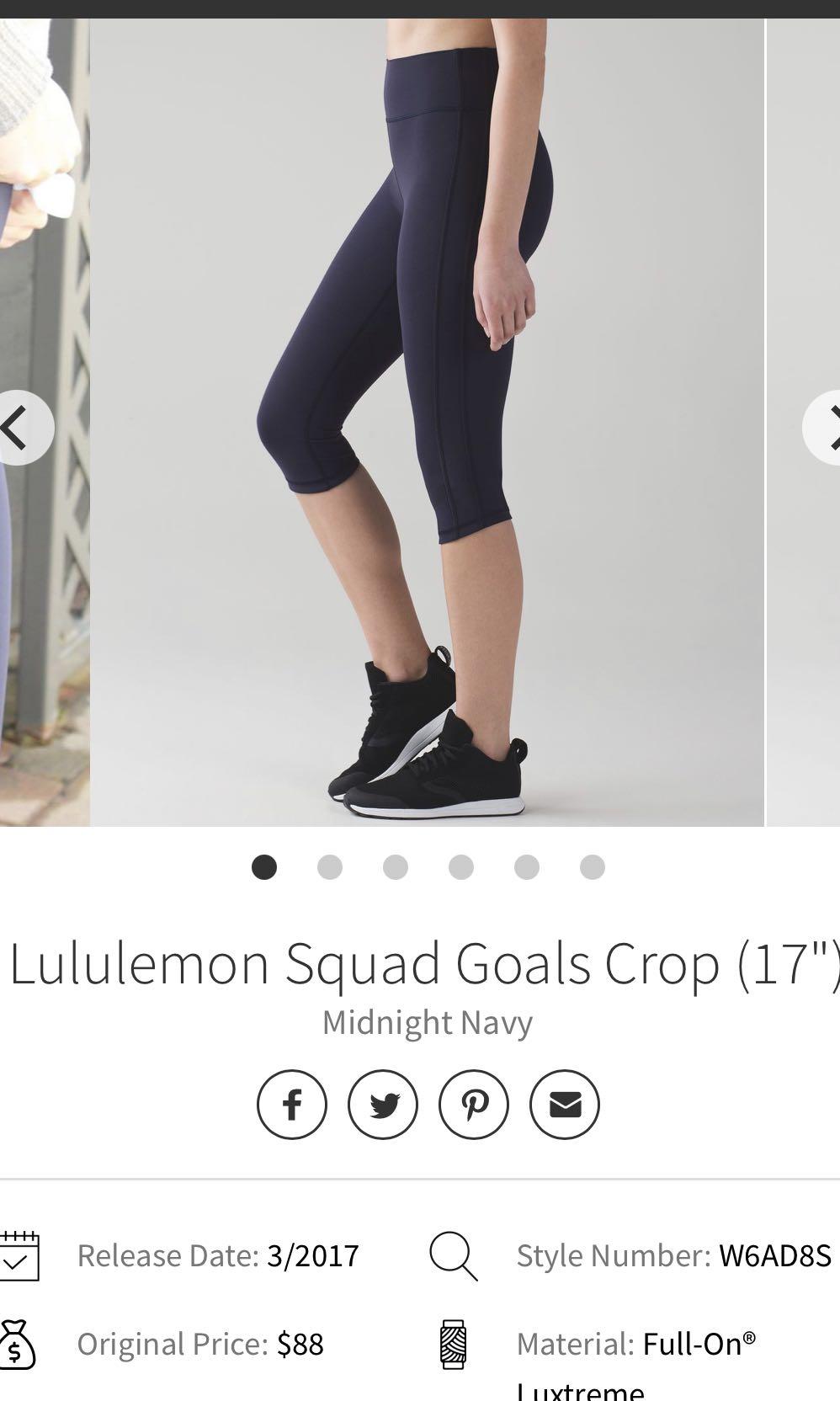 lululemon squad goals crop