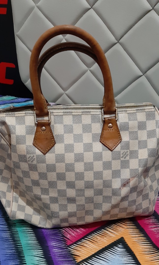 Louis Vuitton Speedy Handbag Damier 30 White 2373431