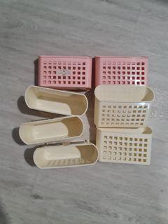 Magnetic plastic baskets storage