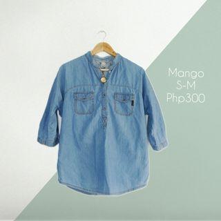 Mango Denim Top