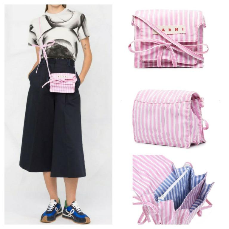 MARNI Trunk Cotton Print Mini Crossbody Bag Luxury Bags