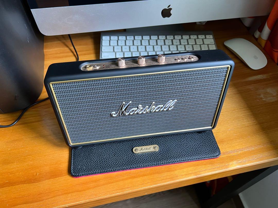 Marshall Stockwell Portable Bluetooth Speaker With Flip Cover (Black
