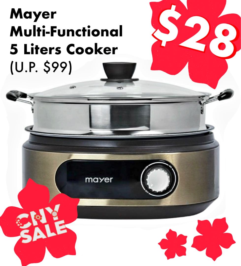 Mayer MultiFunctional Electric Cooker 5 Litres Family Size Great for