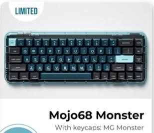 Melgeek Mojo68 - Limited colourway Monster (see-through plastic 