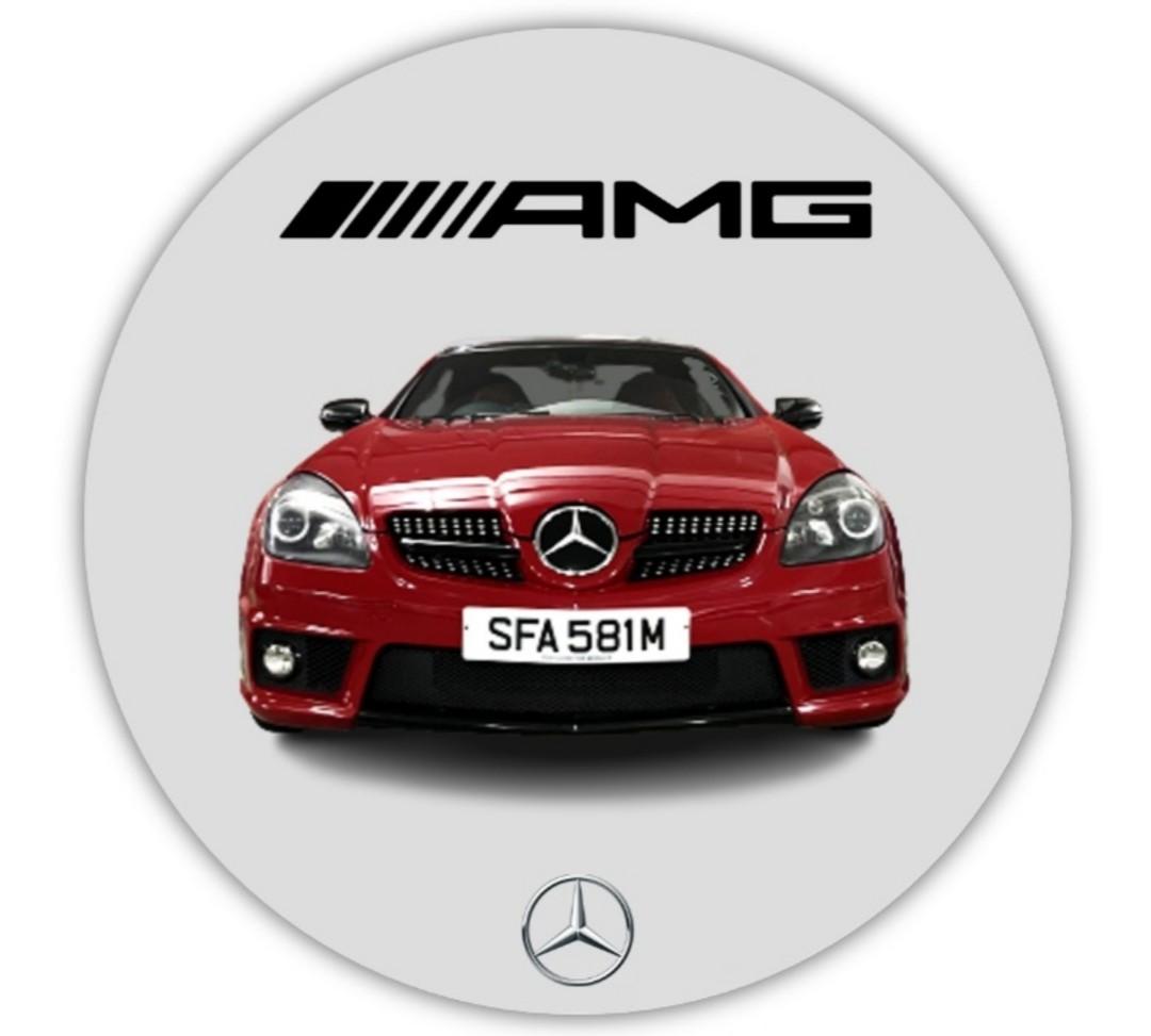 Mercedes SLK AMG Customised Car Decal, Hobbies & Toys, Stationery