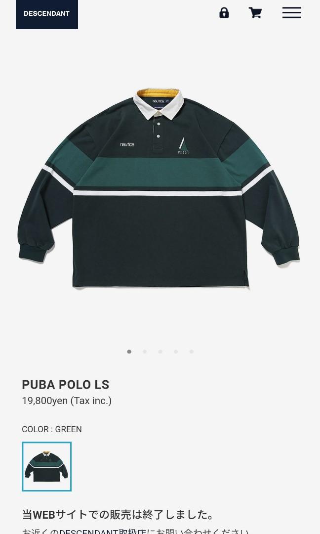 Size XL DESCENDANT PUBA POLO LS 22AW, 名牌, 服裝- Carousell