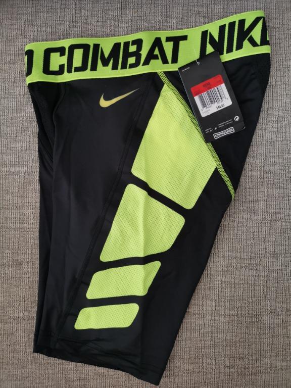 Nike Pro Combat Hypercool Compression 6 Short 2.0 - Black/Volt *BnWT*,  Men's Fashion, Activewear on Carousell