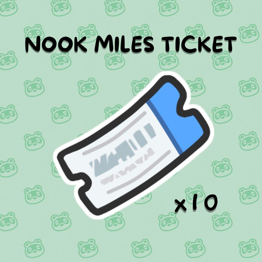 Nook miles ticket [ Animal Crossing ], Video Gaming, Gaming Accessories