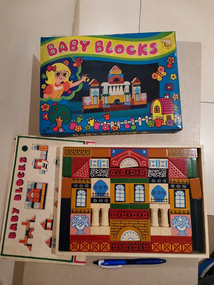 Vintage baby best sale blocks