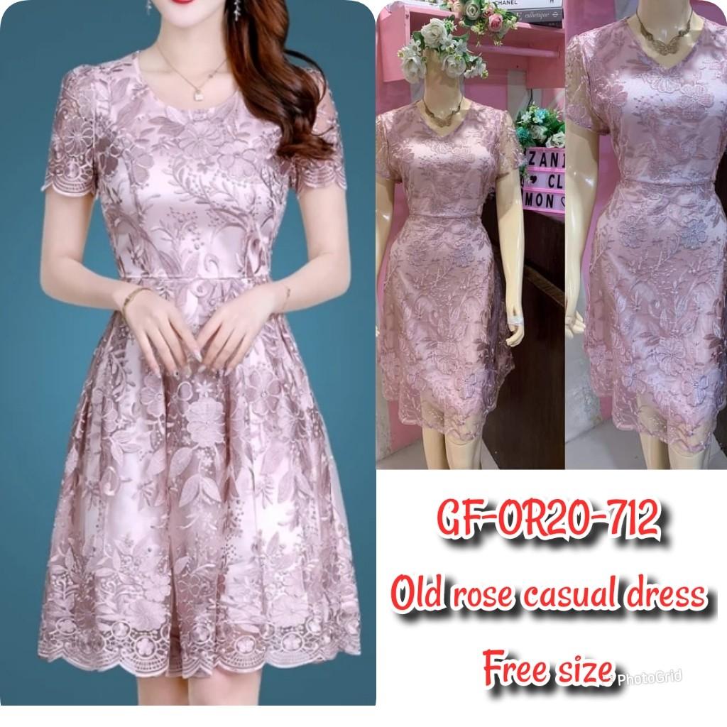 Old rose color casual dress discount
