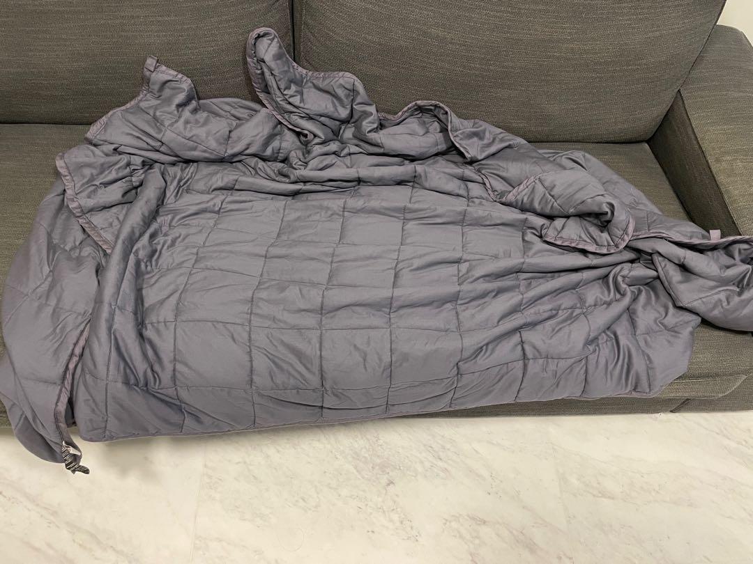 Ourea weighted blanket sleep like a baby Furniture Home Living Bedding Towels on Carousell