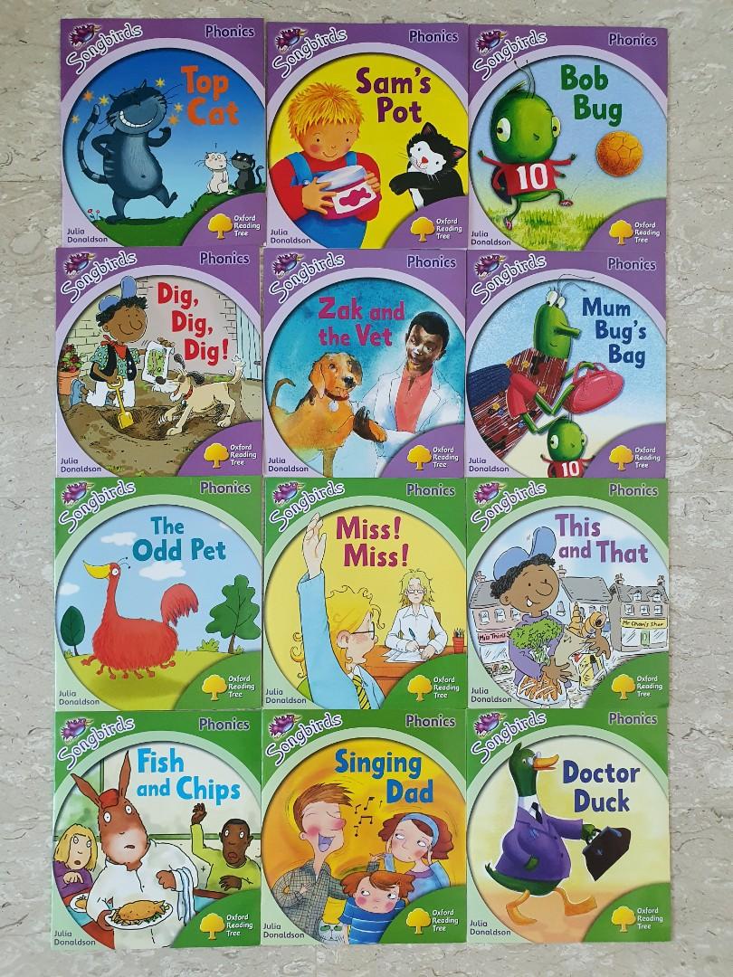 Oxford Reading Tree, Songbirds Phonics Collection 36-Books Set (Stage 1 ...