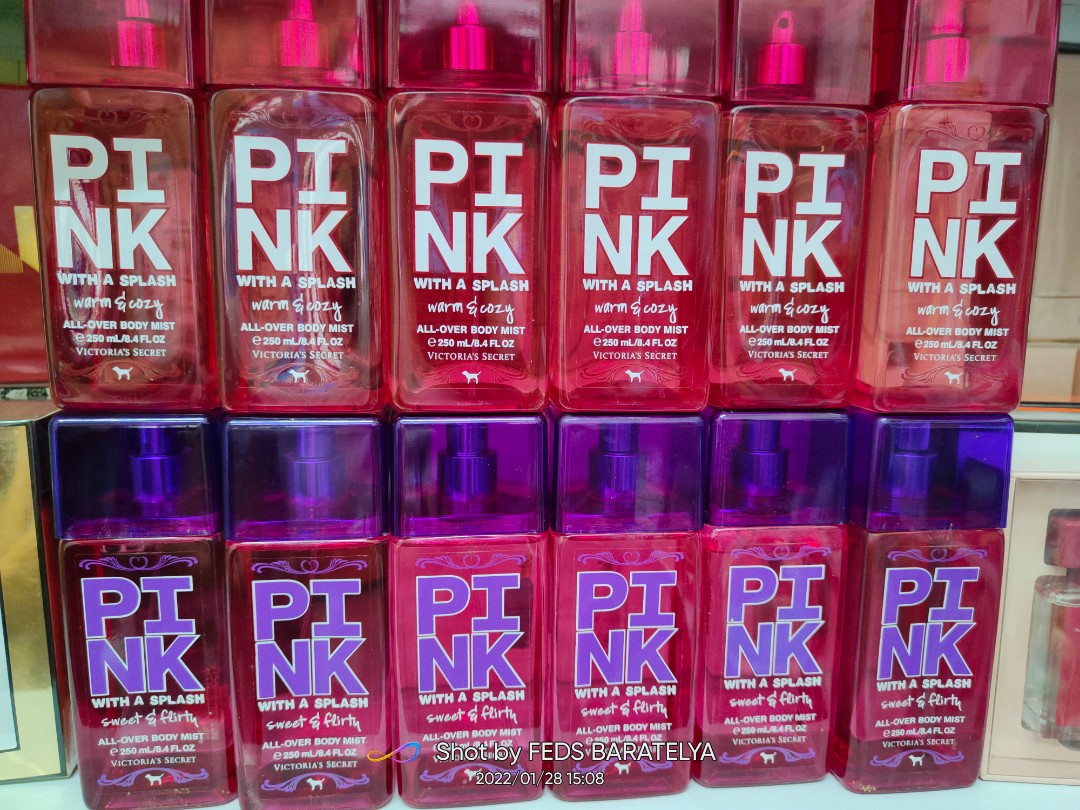 Pink with a splash victoria s secret