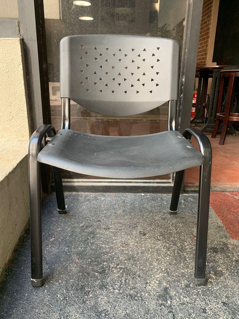 Plastic Chairs with Metal Legs, Furniture & Home Living, Furniture, Chairs on Carousell