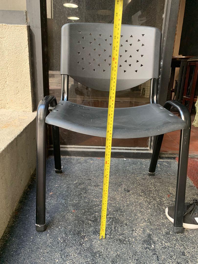 Plastic Chairs with Metal Legs, Furniture & Home Living, Furniture