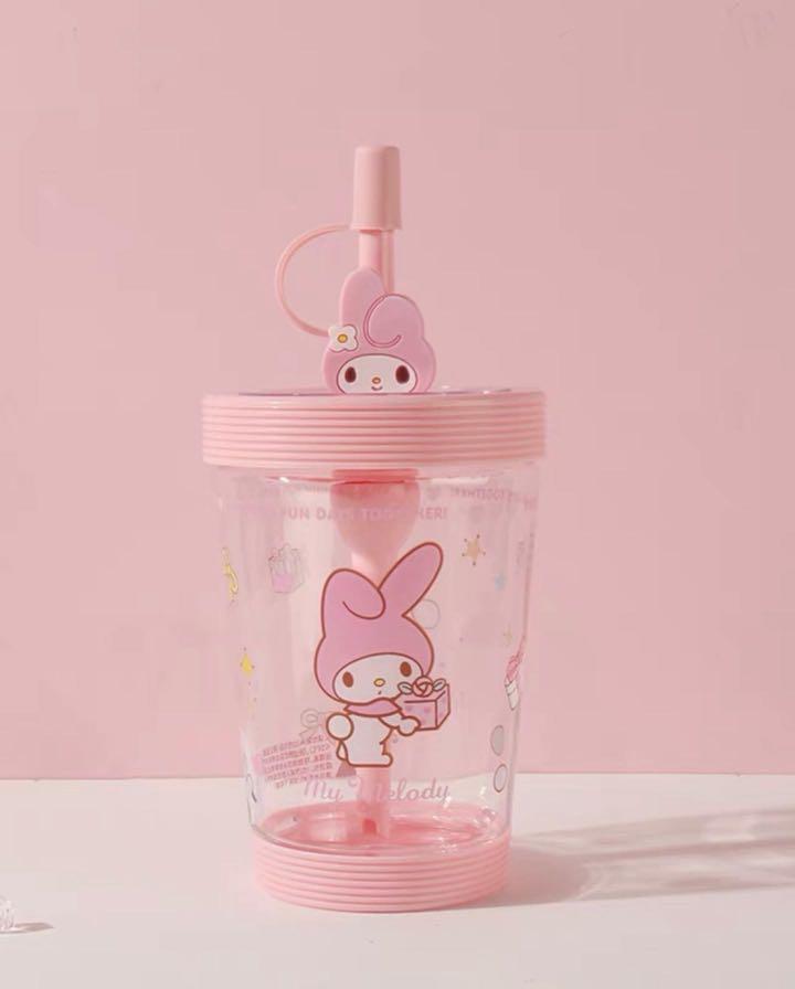 Sanrio x Miniso - Glittery Character Water Bottle With Cap