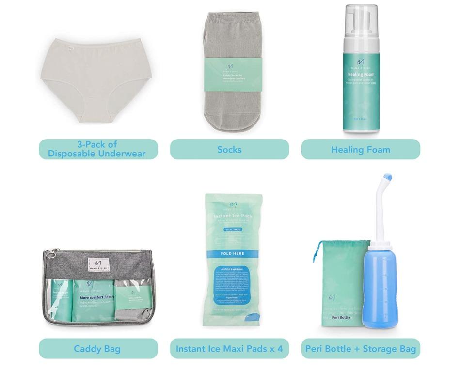 Postpartum Essentials Kit for Mom (Category: Maternity Care) located in Marikina City. Submitted by skowshop (Listing ID 1140382477, Image 2). Description: Size 12 Piece Set Brand Mama & Wish Material Foam About this item: Postpartum Essential Kit: Be prepared with all the essentials for the beautiful gift of bringing a new life into the world. Mama & Wish has created the perfect postpartum kit for labor and delivery so all you have to remember t