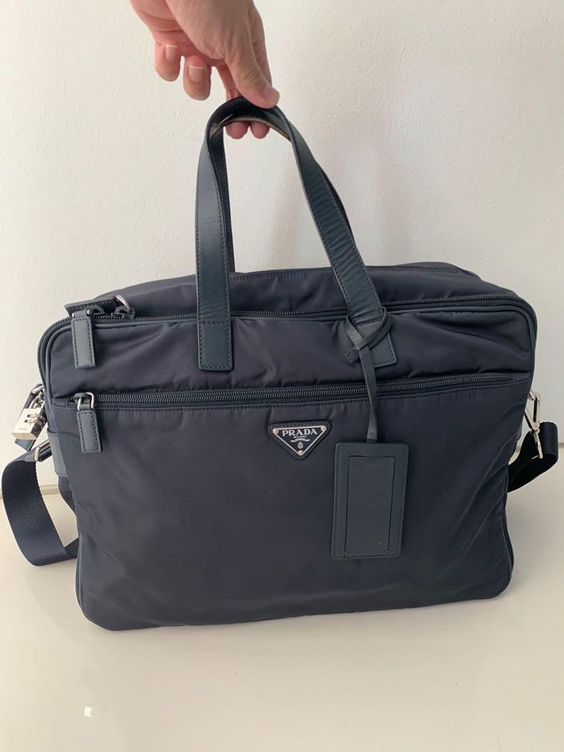 Prada briefcase, Men's Fashion, Bags, Briefcases on Carousell