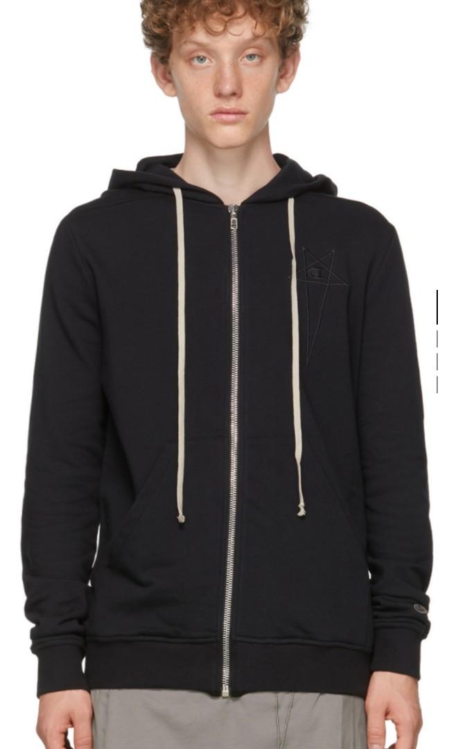 rick owens zip up jacket