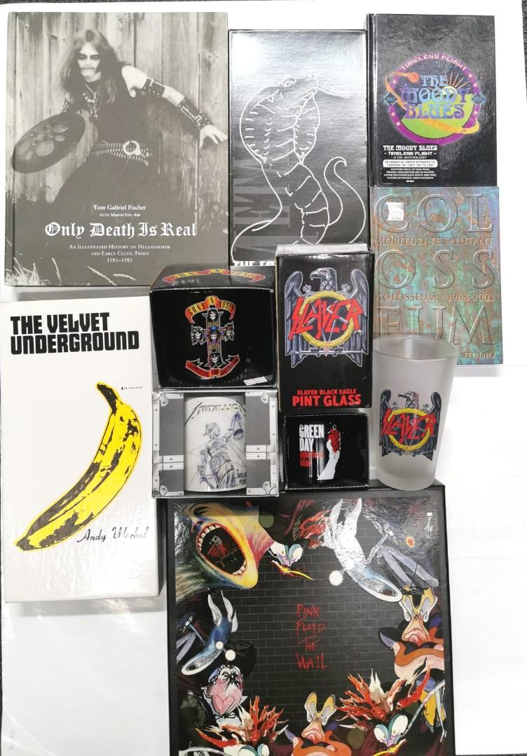 Rock Band Merch Tshirts Woven Patches CD Vinyl Slayer Iron Maiden GNR