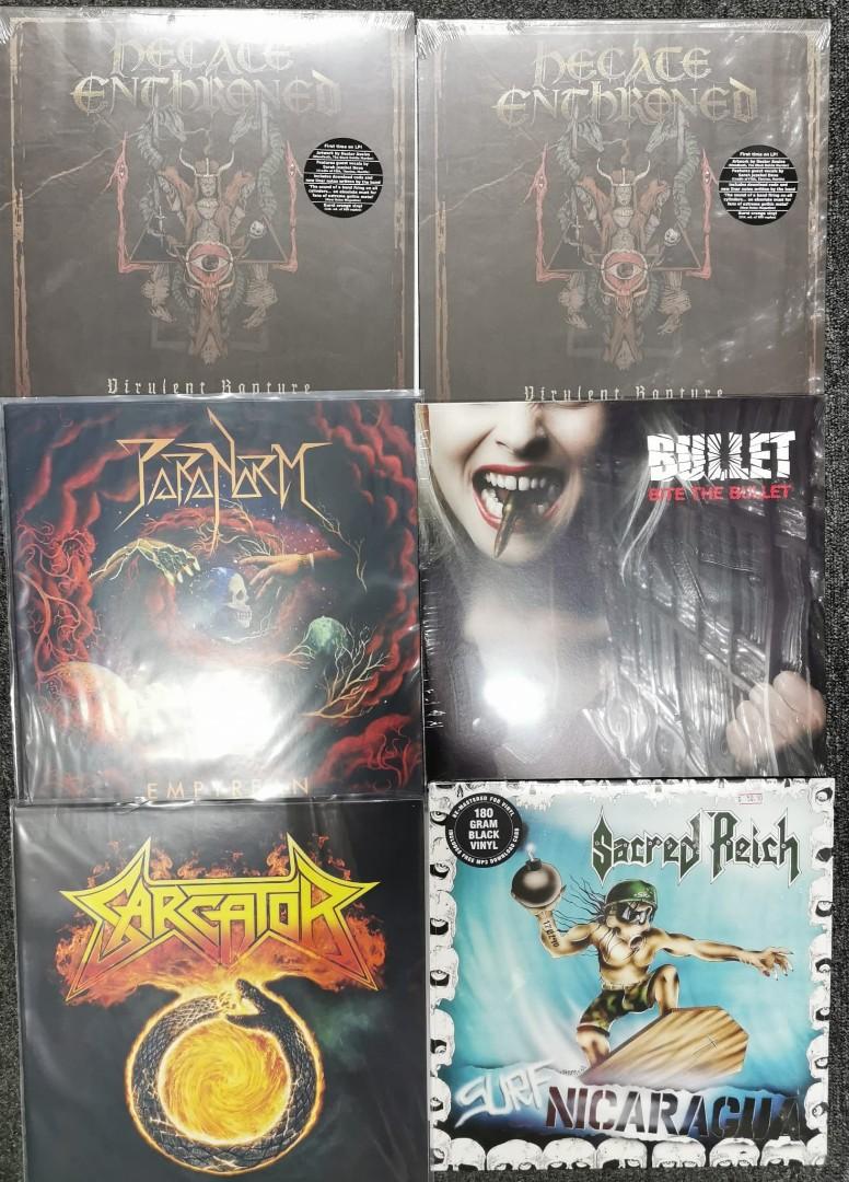 Rock Band Merch Tshirts Woven Patches CD Vinyl Slayer Iron Maiden GNR