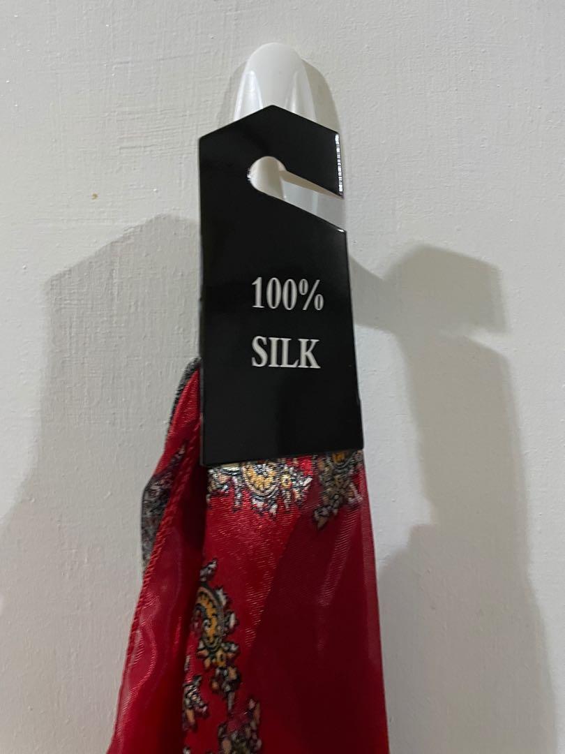 Scarf (Medium size) (Category: Scarves) located in Batangas. Submitted by iammrs (Listing ID 1140407122, Image 2). Description: Unsused scarf. 100% Silk.
