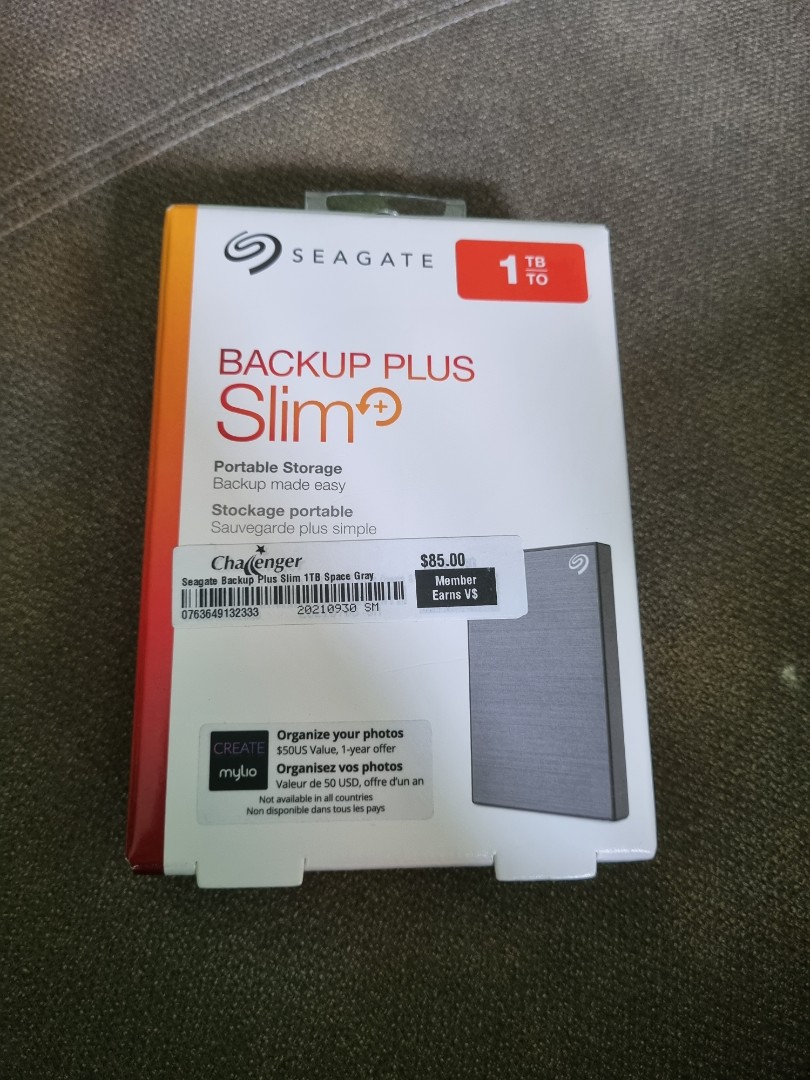 Seagate Backup Plus hard disk 1tb, Computers & Tech, Parts